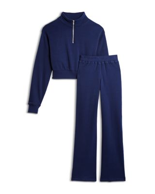 Girls' Dylan 3/4 Sweatshirt & Wide Leg Sweatpants - Big Kid