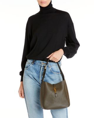 【関税・送料込】Saint Laurent Le 5 a 7 Supple Small 白 新作 LE 5 À 7 supple small IN GRAINED LEATHER | Saint Laurent