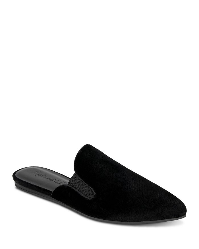 pointed toe slip on flats
