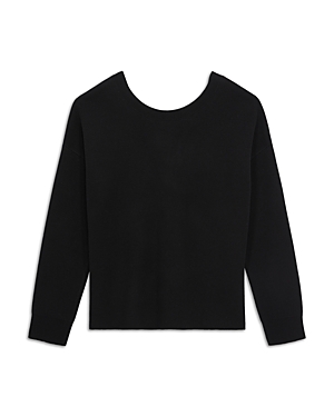 The Kooples Button Back Sweater In Bla01