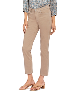Shop Nydj Stella High Rise Ankle Tapered Jeans In Saddlewood