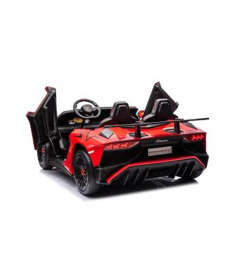 24V Lamborghini Aventador with Brushless Motor plus Differentia 2 Seater Ride-on Car - Ages 6-12