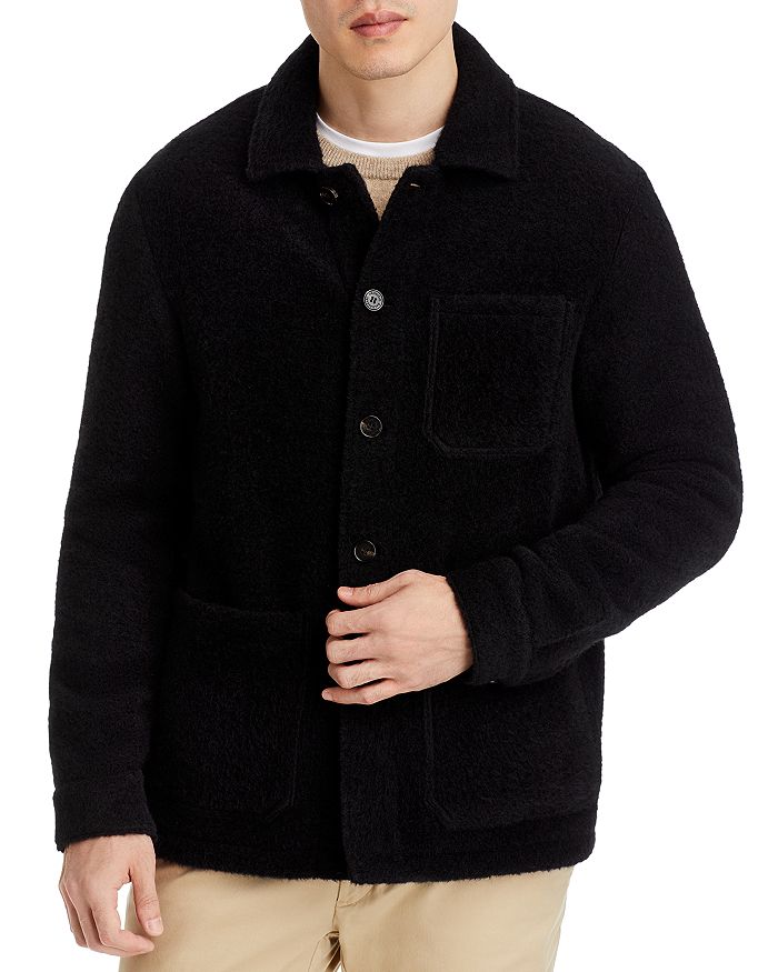 Chore jacket in brushed sale lambswool