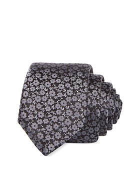 BOSS - Floral Silk Skinny Tie