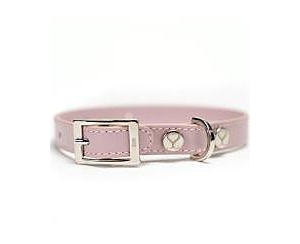 Shop Shaya Pets Leather Adjustable & Water Resistant Dog Collar In Pink