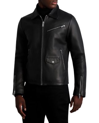 KARL LAGERFELD PARIS - Leather Full Zip Jacket