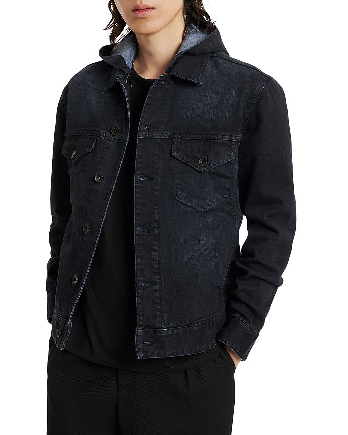 Hooded trucker jacket sales