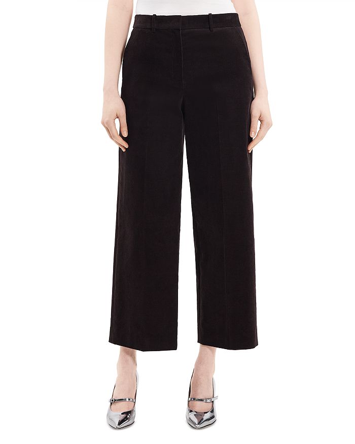 Theory Cropped Relaxed Fit Pants | Bloomingdale's