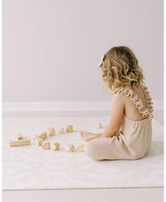  Reversible Baby PlayMat - Emerson Ikat + Jack Stripe Design – Soft, Non-Toxic Foam – Waterproof, Easy to Clean