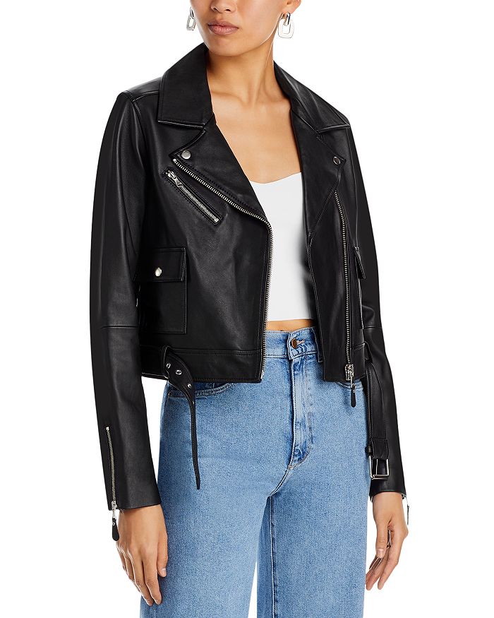 PAIGE Demetra Leather Jacket | Bloomingdale's