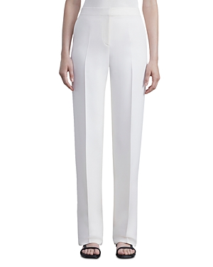 Lafayette 148 Petite Finesse Crepe Gates Full-leg Pant In Cloud