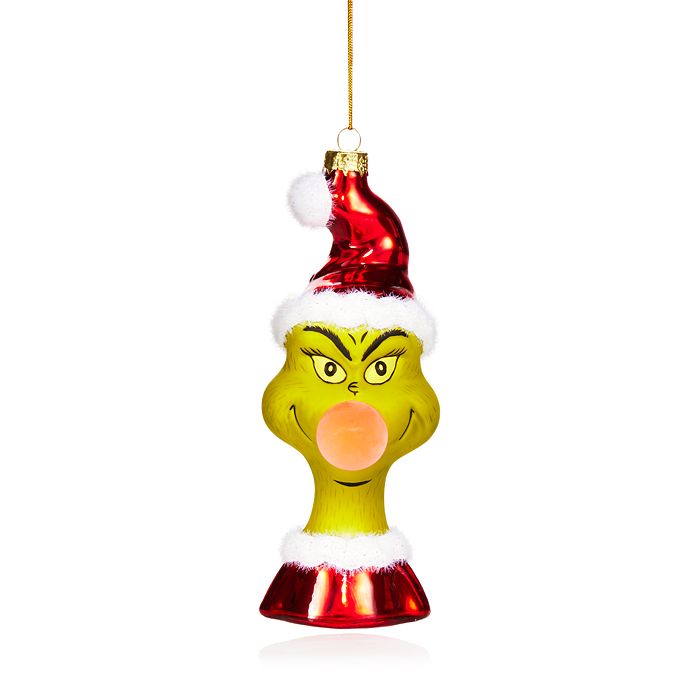 Grinch side eye straw topper