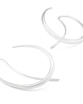 Sterling Silver Offspring Threader Hoop Earrings