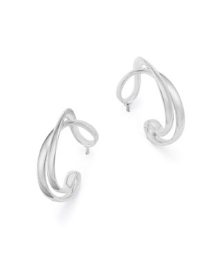 Sterling Silver Infinity Hoop Earrings
