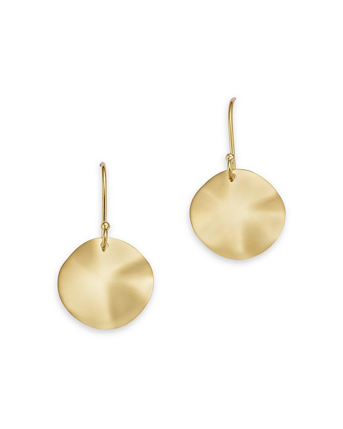 IPPOLITA 18K Gold Wavy Disc Earrings Bloomingdale s