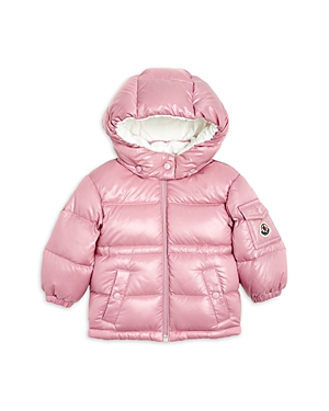 Shop Moncler Girls Maire Down Jacket - Baby, Little Kid In Dark Pink