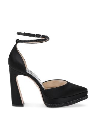 Women's Elaina Ankle Strap Pointed Toe High Heel Pumps