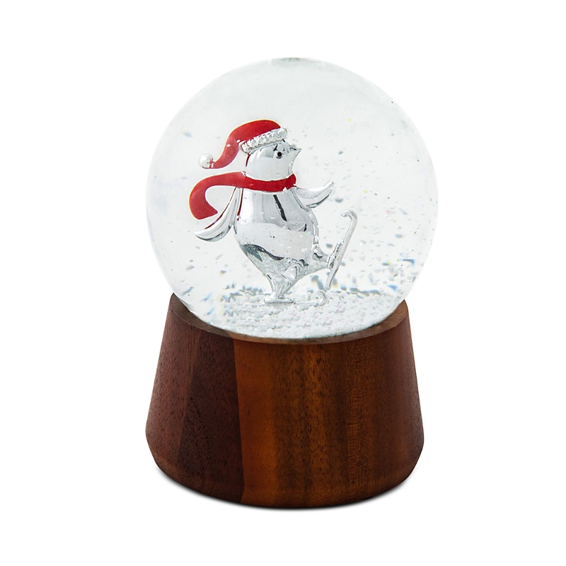 Nambe Penguin Snow Globe In Silver