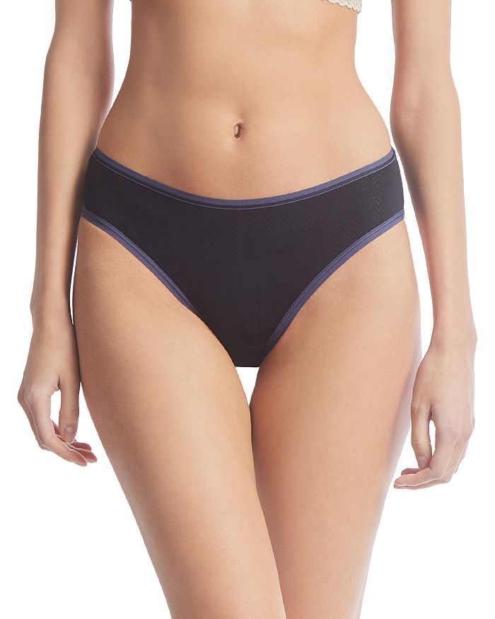 Shop Hanky Panky Movecalm Ruched Back Briefs In Black/granite