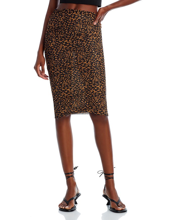 Cheetah skirt on sale bloomingdales