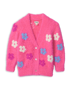 Hatley Girls' Soft Floral Cardigan - Little Kid, Big Kid In Pink