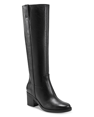 Marc Fisher Ltd. Women's Hydria Almond Toe Block Heel Tall Boots