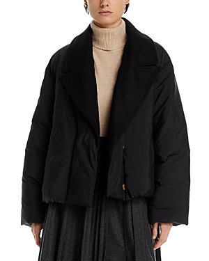 Shop 3.1 Phillip Lim / フィリップ リム Belted Puffer Peacoat In Black