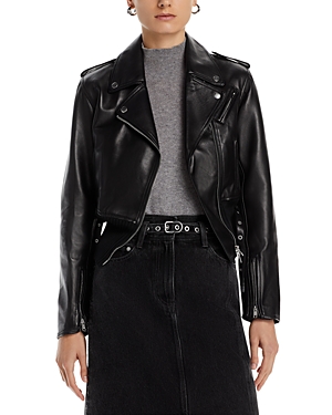 3.1 PHILLIP LIM / フィリップ リム FITTED BELTED LEATHER BIKER JACKET