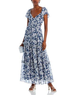 Flutter Sleeve Tiered Maxi Dress - Exclusive