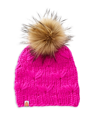 Sht That I Knit The Motley Merino Wool Beanie In Pink