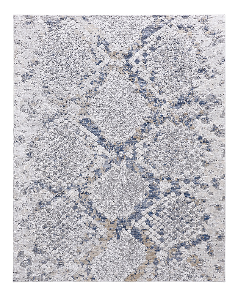 Shop Feizy Laina Lai39gif Area Rug, 2' X 3' In Blue/gray