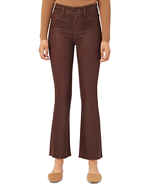 Shop Dl1961 Bridget High Rise Ankle Bootcut Jeans In Chocolate