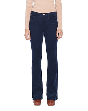 Shop Frame Le Mini High Rise Bootcut Jeans In Navy
