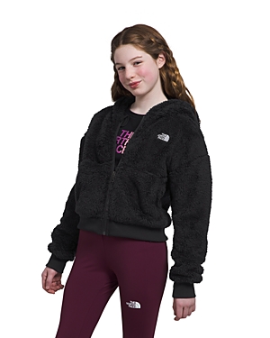 The North Face Girls' Suave Oso Full Zip Hooded Jacket - Big Kid In Black