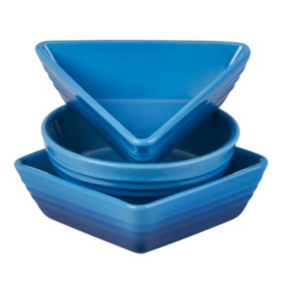 Stoneware Tapas Dishes, Set of 3