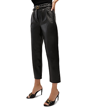 Shop Veronica Beard Coolidge Faux Leather Pants In Black