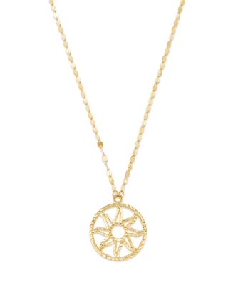Bloomingdale's Fine Collection - Sun Openwork Pendant Necklace in 14K Yellow Gold, 18"