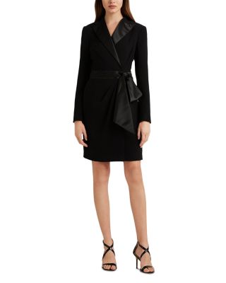 Ralph Lauren Tuxedo Faux Wrap Dress | Bloomingdale's