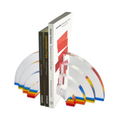 Lucite Bookends, Set of 2