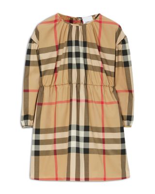 Burberry - Girls' Check Stretch Savannah Dress - Little Kid, Big Kid