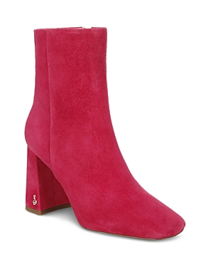 Sam Edelman Fawn Ankle Bootie Dahlia In Magenta Rose
