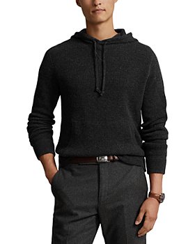 Polo Ralph Lauren - Washable Cashmere Waffle Knit Regular Fit Hooded Sweater 