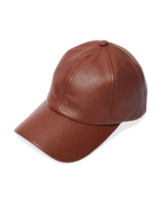 Lele Sadoughi - Faux Leather Baseball Cap