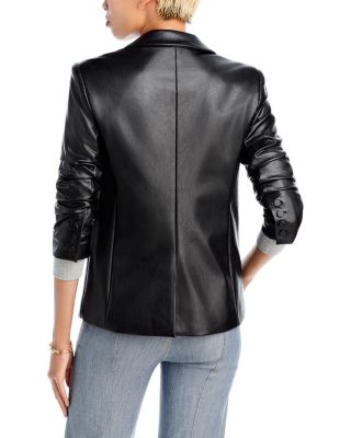 Kylie Faux Leather Blazer