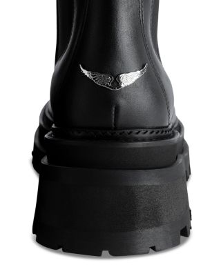 Women's Ride Stretch White Chelsea Boots