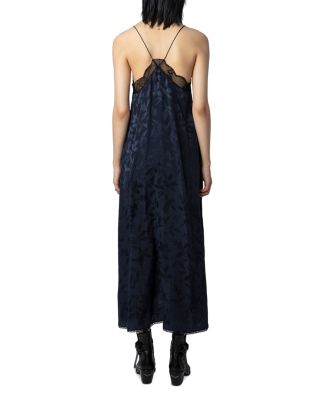 Risty Silk Jacquard High Low Dress