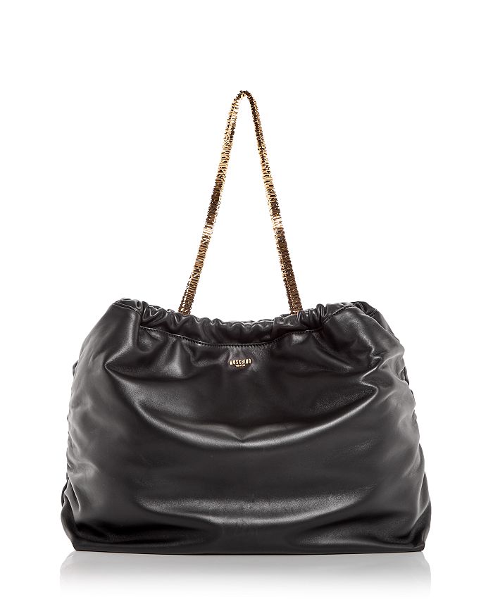 Moschino Logo Leather Shoulder Bag Bloomingdale's