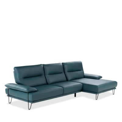 Amica 2-Piece Leather Sectional