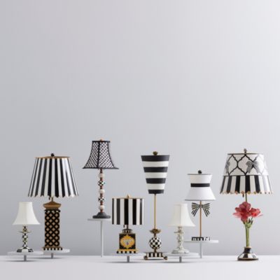 Sterling Check Candlestick Table Lamp