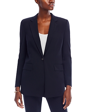 Hugo Boss Boss Jabinalah One-button Wool Blazer In Blk